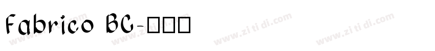 Fabrico BC字体转换